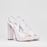 Sandalo Arielle Bianco Raso Sposa | 3080