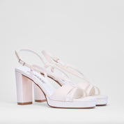 Sandalo Juliette Bianco Raso Sposa | 5175
