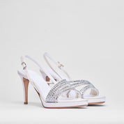 Sandalo Gstaad Bianco Raso Sposa | 5345