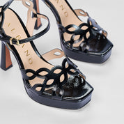 Sandalo Chloe Lucido Nero | 5503