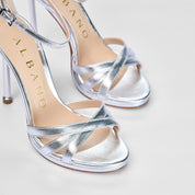 Sandalo Audrey in Pelle Soft Argento | 5511