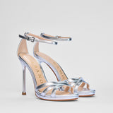 Sandalo Audrey in Pelle Soft Argento | 5511