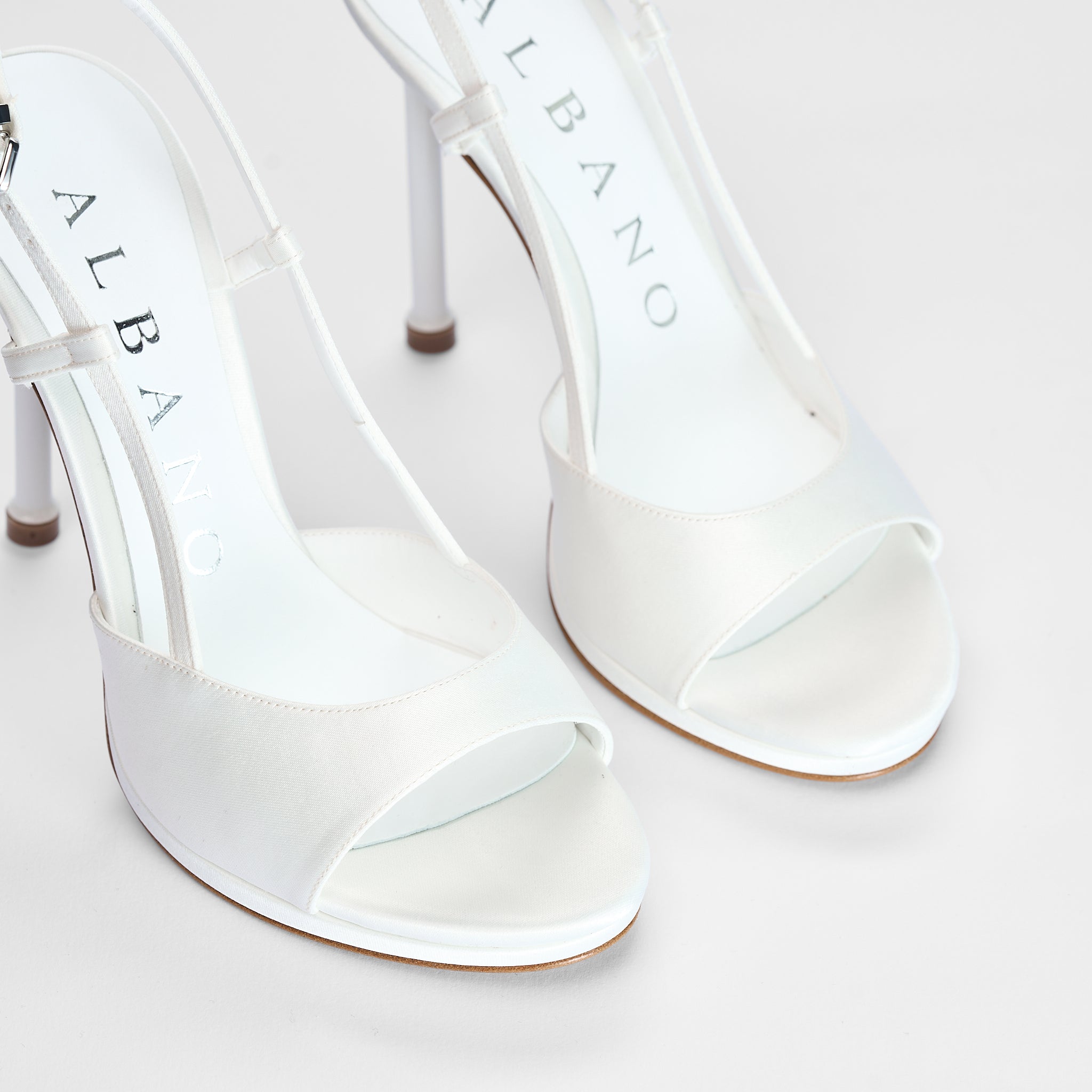 Sandalo Ravello in Raso Bianco | 5512