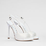 Sandalo Ravello in Raso Bianco | 5512