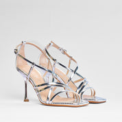 Sandalo Valentina specchio argento | 5527