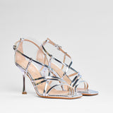 Sandalo Valentina specchio argento | 5527