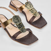 Sandalo Saint-Tropez in Raffia Taupe | 5532