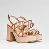 Sandalo Genevieve cuoio | 5536