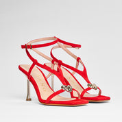 Sandalo Solène camoscio corallo | 5538