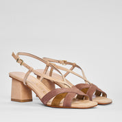 Sandalo Marbella in Velour Beige | 5539