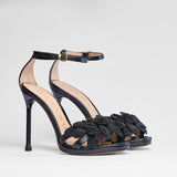 Sandalo Rosita snake nero | 5611