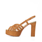 Sandalo Klarissa Velour Cuoio | 5565
