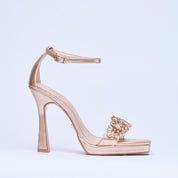 Opaline Platinum Jewel sandal | 7045
