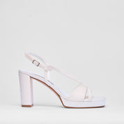 Sandalo Juliette Bianco Raso Sposa | 5175