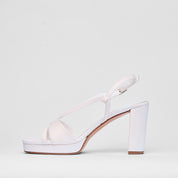 Sandalo Juliette Bianco Raso Sposa | 5175