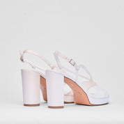 Sandalo Juliette Bianco Raso Sposa | 5175