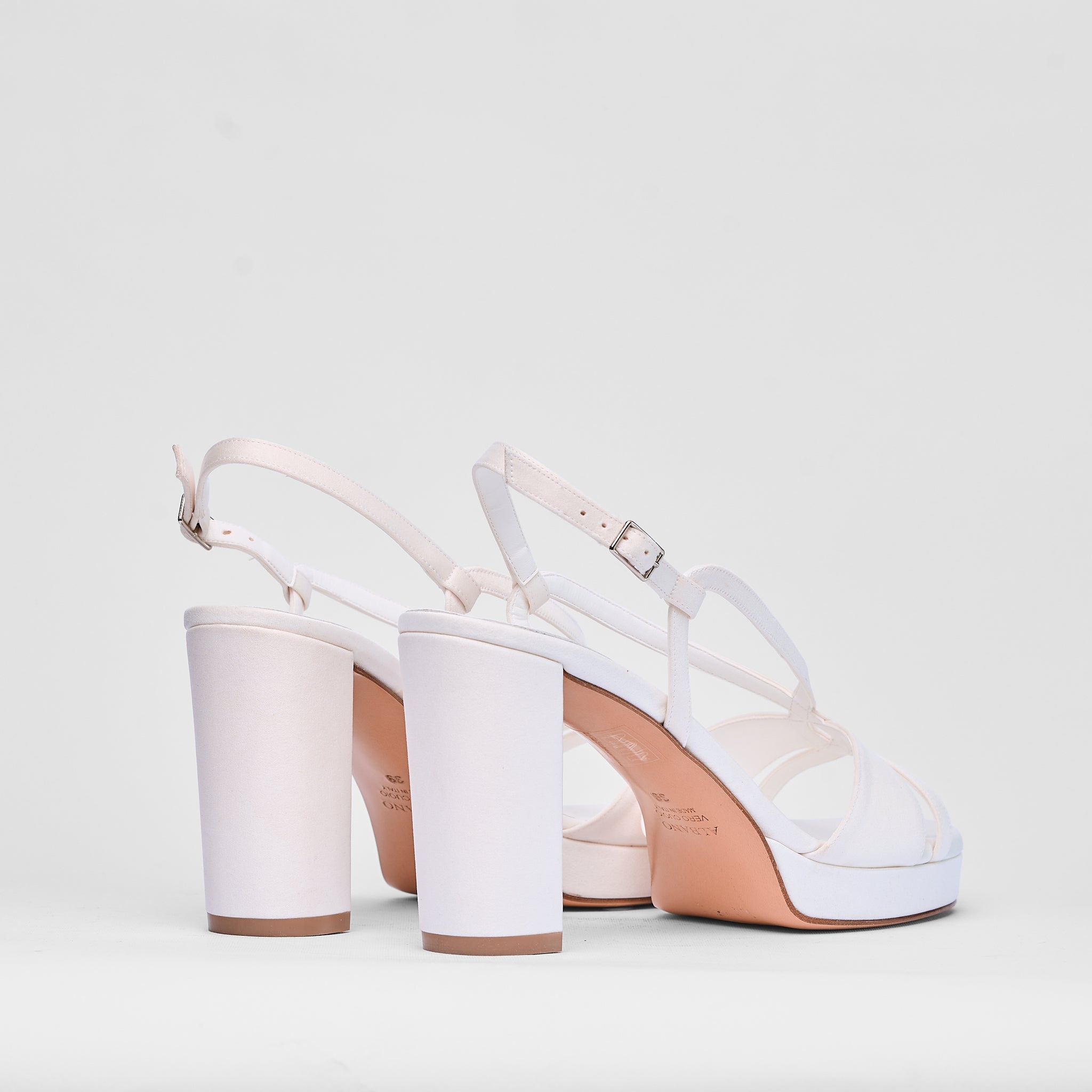 Sandalo Juliette Bianco Raso Sposa | 5175