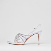 Sandalo Gstaad Bianco Raso Sposa | 5345
