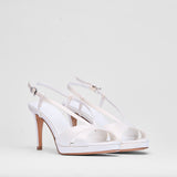 Sandalo Velvet Bianco Raso Sposa | 5334