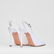 Sandalo Berenice Bianco Raso Sposa | 4309