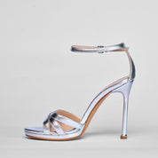 Sandalo Audrey in Pelle Soft Argento | 5511