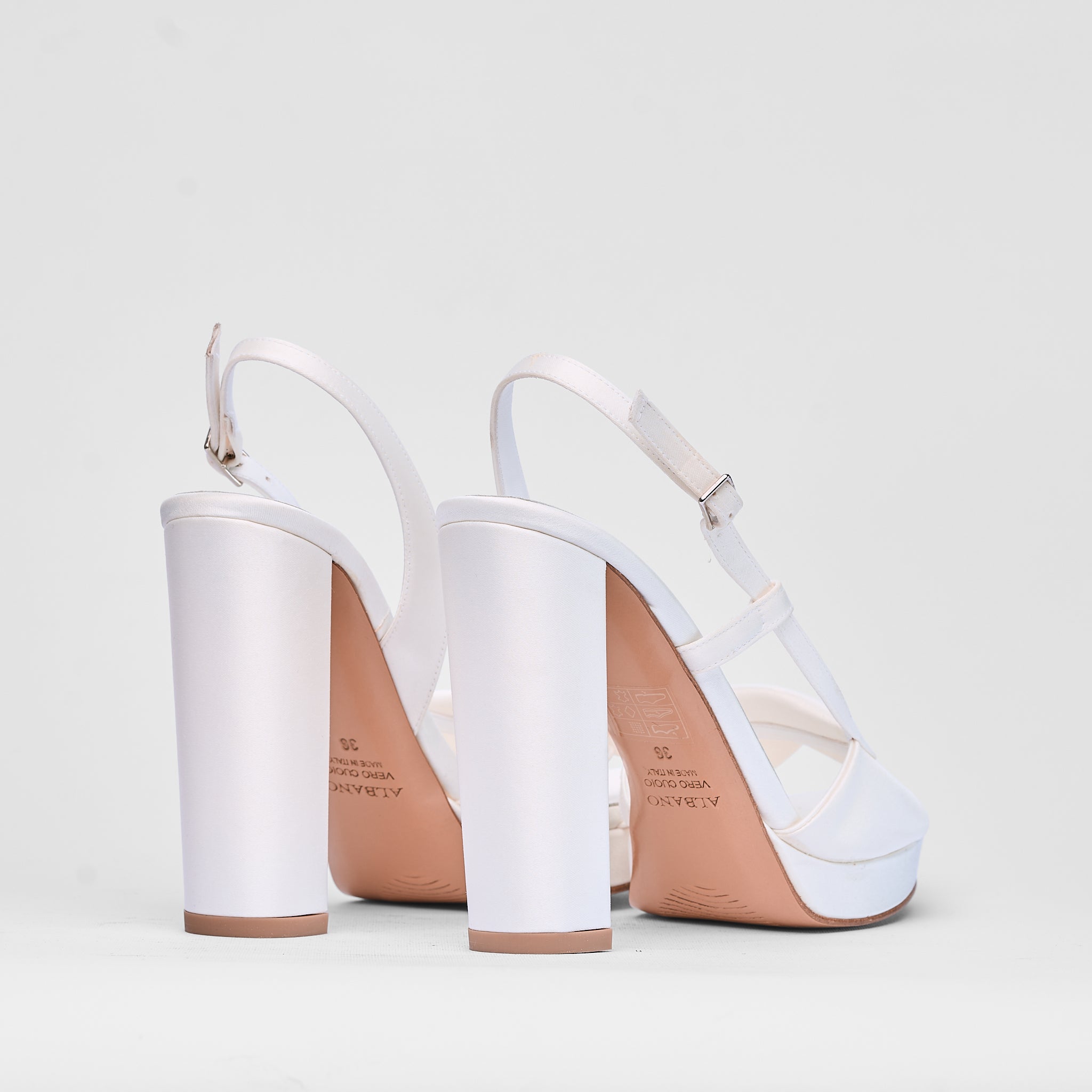 Sandalo Arielle Bianco Raso Sposa | 3080