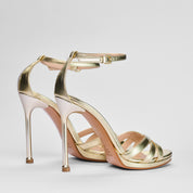 Sandalo Audrey in Pelle Soft Platino | 5511