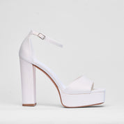 Sandalo Seraphine Bianco Raso Sposa | 3300