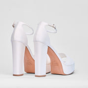 Sandalo Seraphine Bianco Raso Sposa | 3300