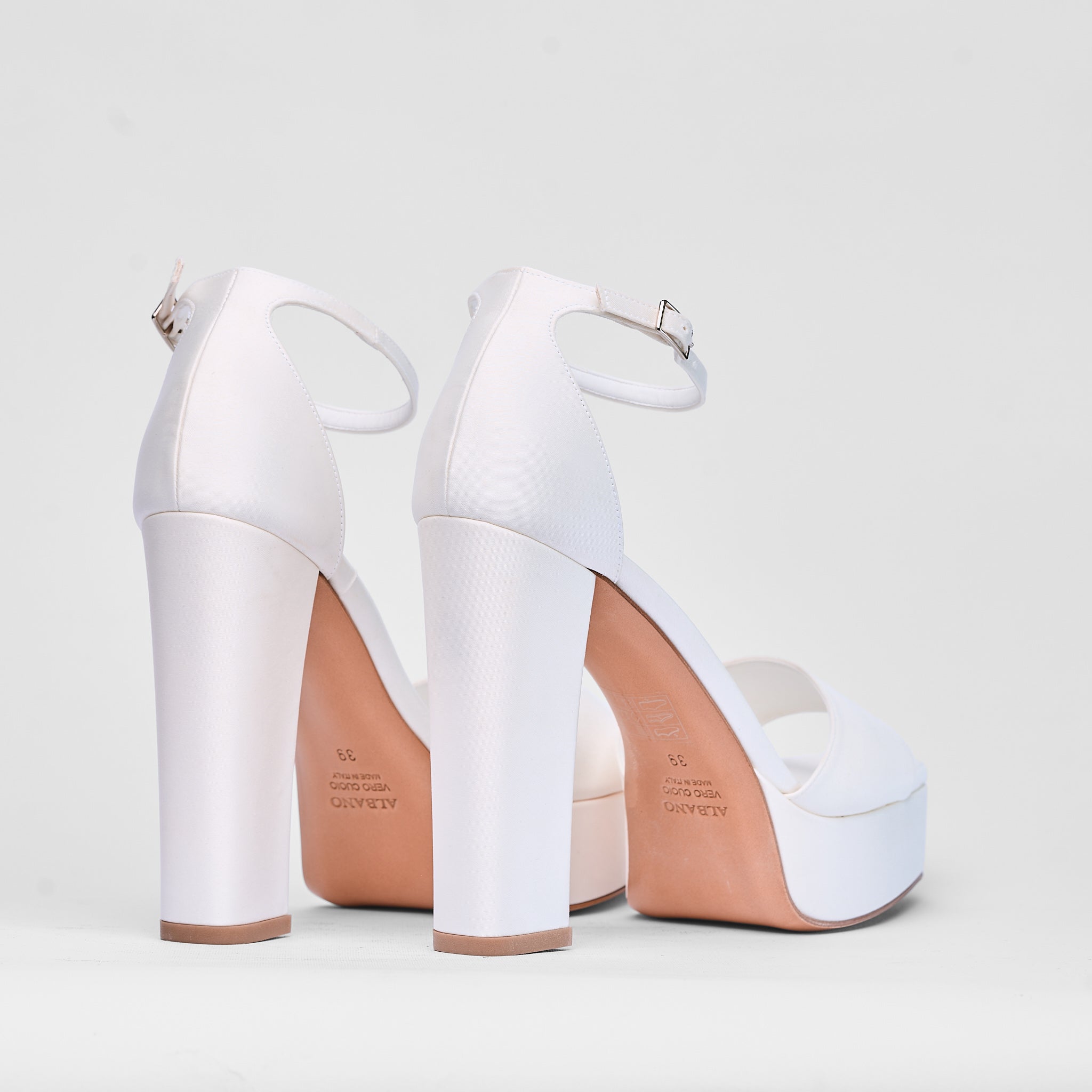 Sandalo Seraphine Bianco Raso Sposa | 3300