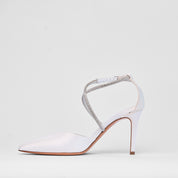 Sandalo Coralie Bianco Raso Sposa | 3242