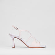 Sandalo Fleur Bianco Raso Sposa | 5112