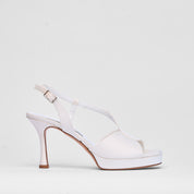 Sandalo Elodie Bianco Raso Sposa | 4008