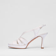 Sandalo Elodie Bianco Raso Sposa | 4008
