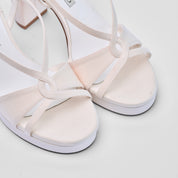 Sandalo Juliette Bianco Raso Sposa | 5175