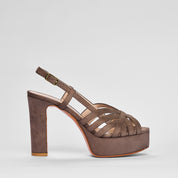 Sandalo Naomi Velour Taupe | 5565