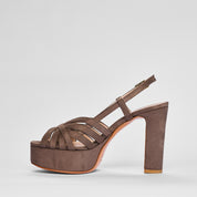 Sandalo Naomi Velour Taupe | 5565