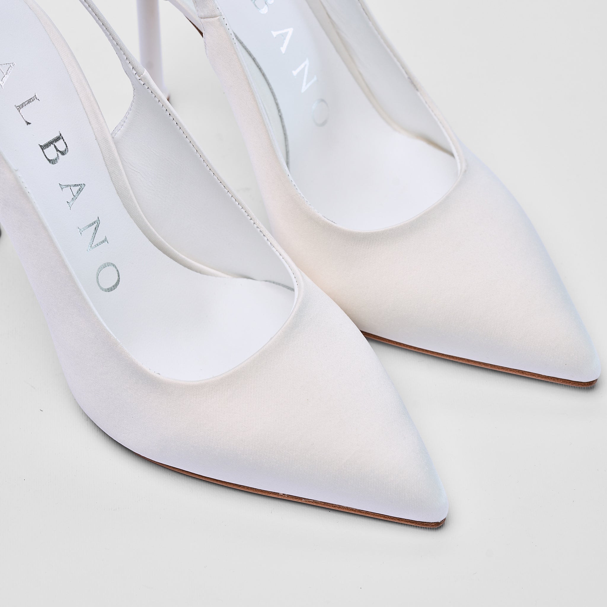 Sandalo Berenice Bianco Raso Sposa | 4309