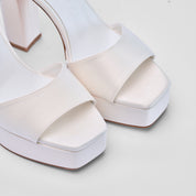 Sandalo Seraphine Bianco Raso Sposa | 3300