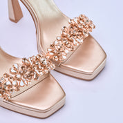 Opaline Platinum Jewel sandal | 7045