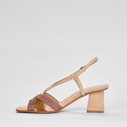 Sandalo Marbella in Velour Beige | 5539
