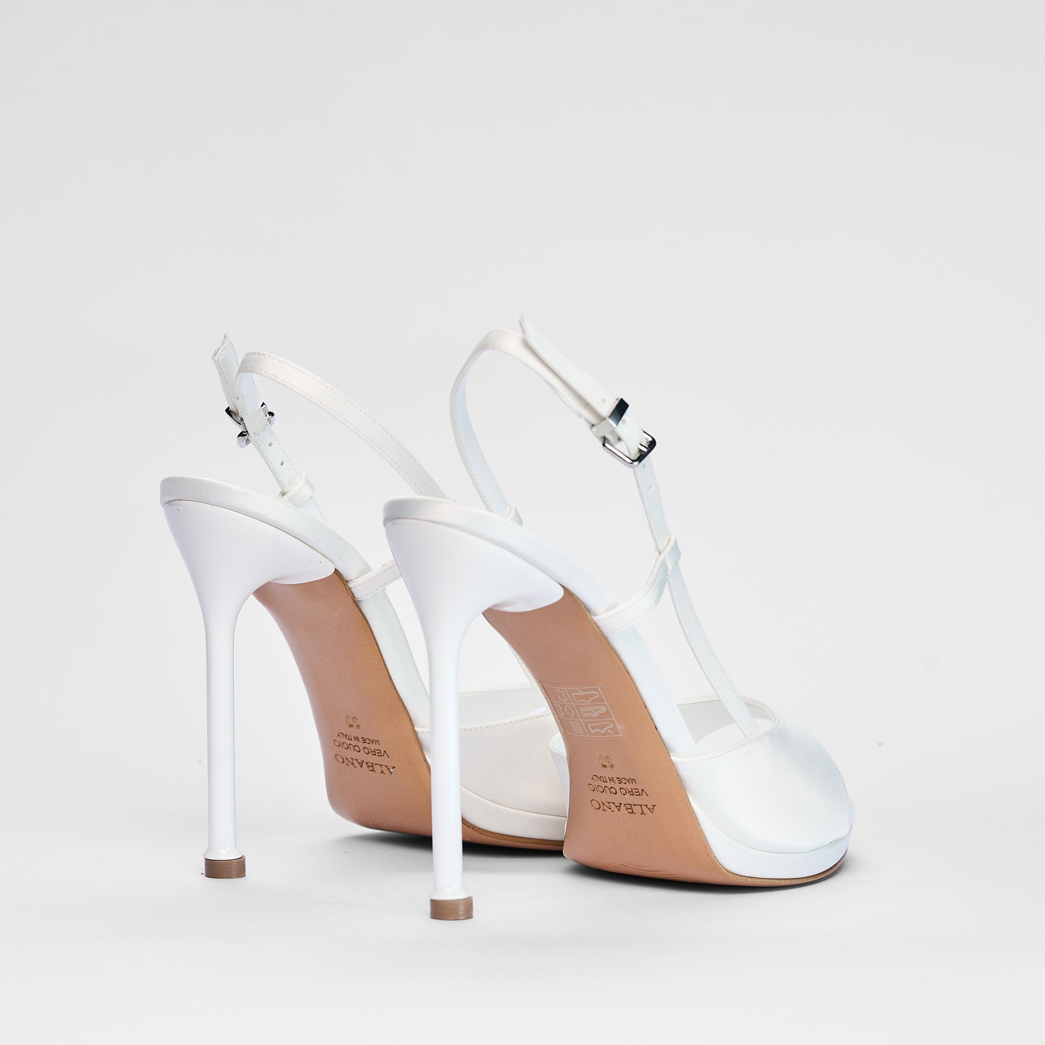 Sandalo Ravello in Raso Bianco | 5512