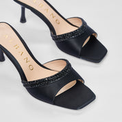 Sandalo Steph Raso Nero | 5624