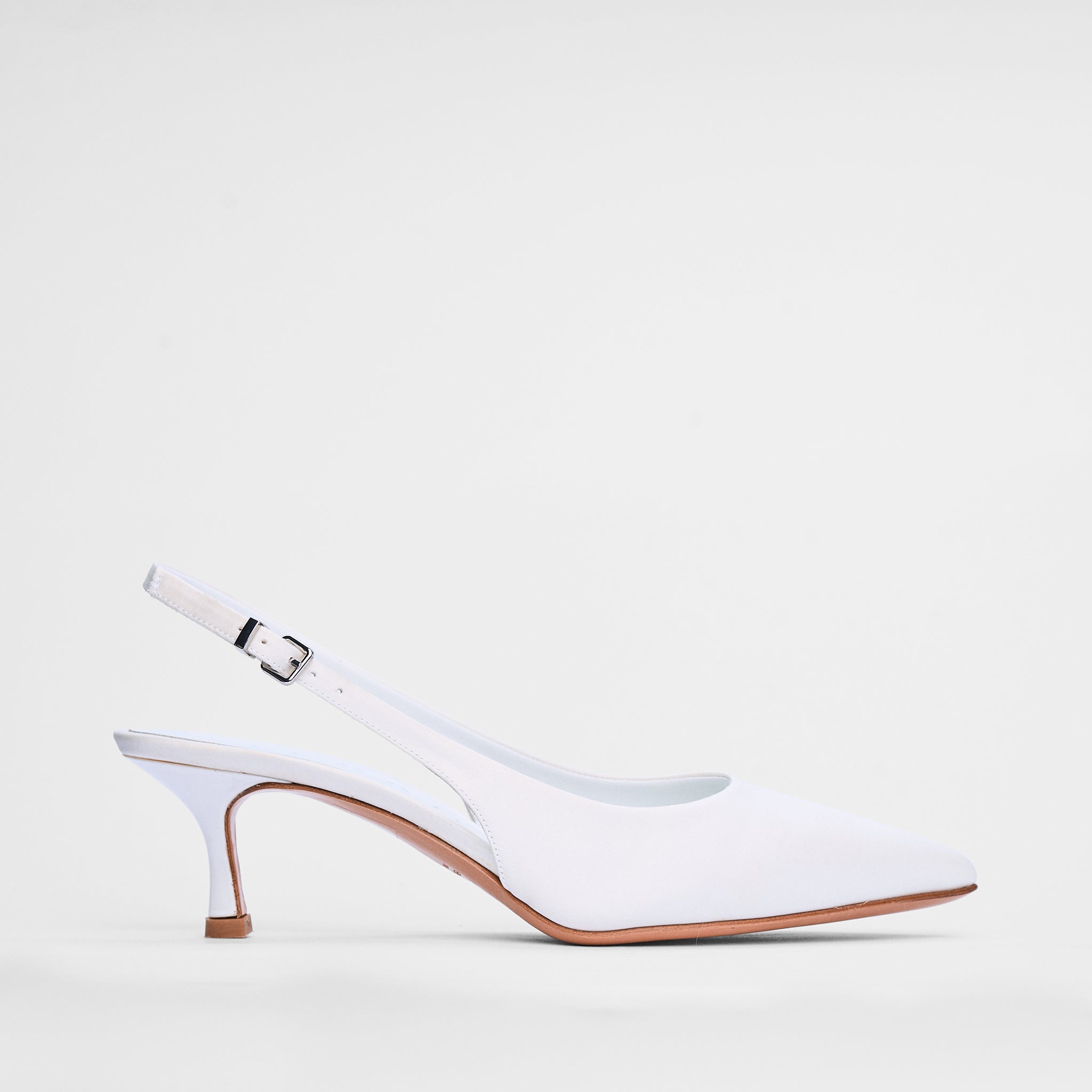 Slingback Amandine bianco | 5193