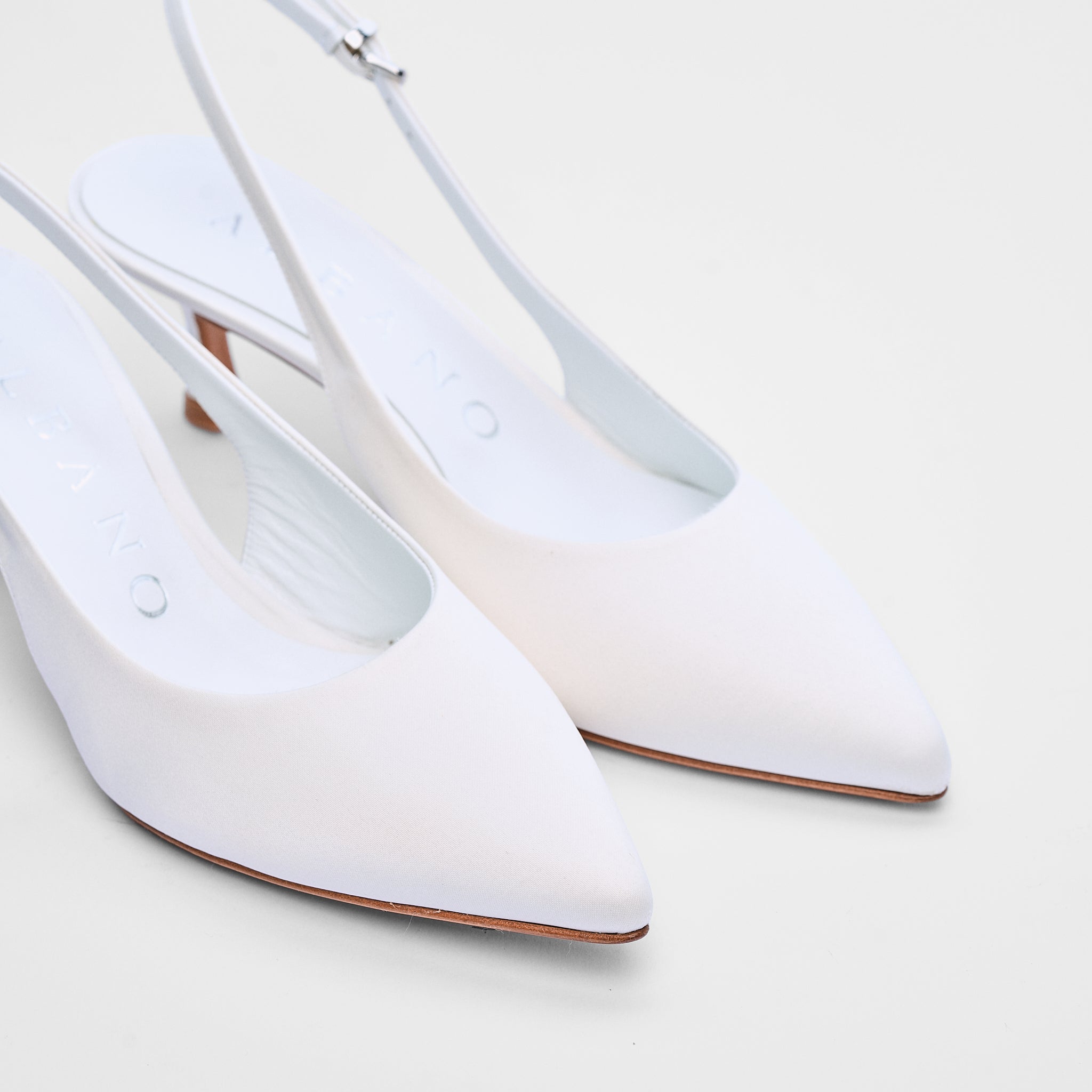 Slingback Amandine bianco | 5193