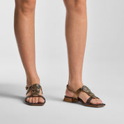 Sandalo Saint-Tropez in Raffia Taupe | 5532
