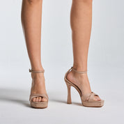 Sandalo Tokyo in Velour Beige | 5508