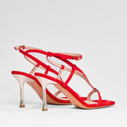 Sandalo Solène camoscio corallo | 5538