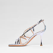 Sandalo Valentina specchio argento | 5527