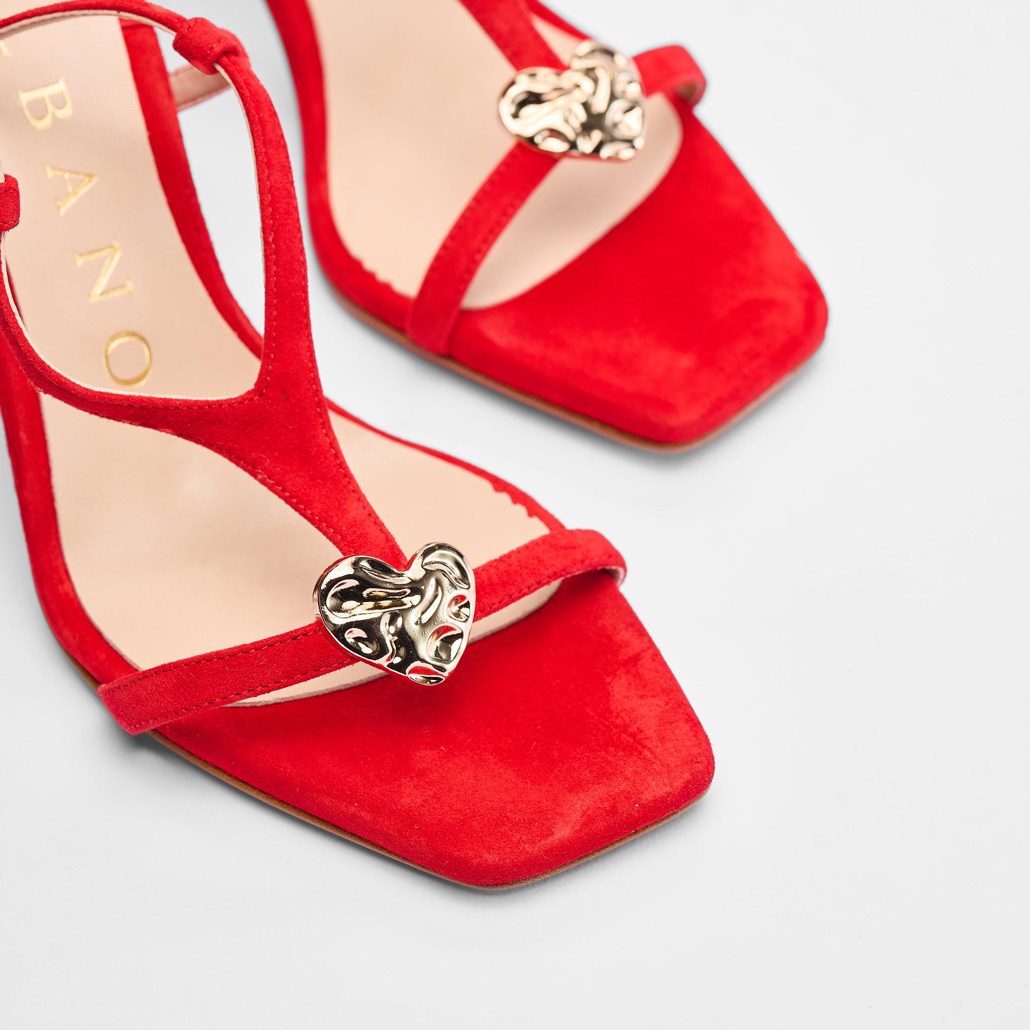 Sandalo Solène camoscio corallo | 5538